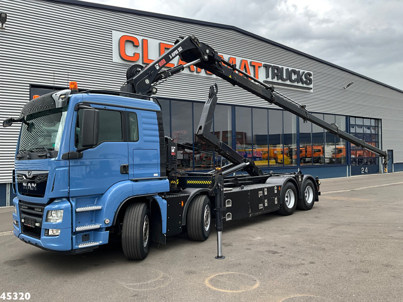 MAN TGS 35.500 8x4 Euro 6 Hiab 30 Tonmeter laadkraan Just 164.946 km! - Φορτηγό φόρτωσης γάντζου, Φορτηγό με γερανό: φωτογραφία 1 MAN TGS 35.500 8x4 Euro 6 Hiab 30 Tonmeter laadkraan Just 164.946 km! - Φορτηγό φόρτωσης γάντζου, Φορτηγό με γερανό: φωτογραφία 1