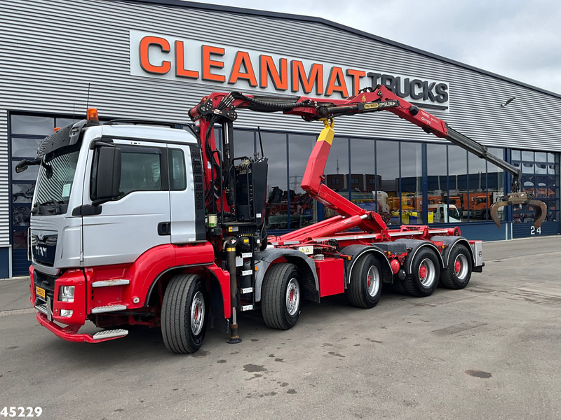 MAN TGS 41.440 10x4 Euro 6 Palfinger 17 Tonmeter Z-kraan - Φορτηγό φόρτωσης γάντζου, Φορτηγό με γερανό: φωτογραφία 1 MAN TGS 41.440 10x4 Euro 6 Palfinger 17 Tonmeter Z-kraan - Φορτηγό φόρτωσης γάντζου, Φορτηγό με γερανό: φωτογραφία 1