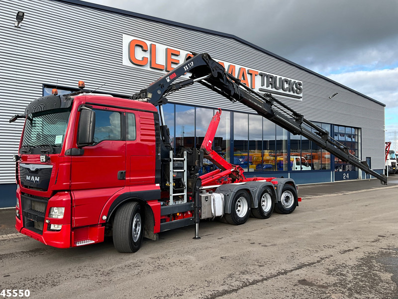 MAN TGX 35.480 8x4 Euro 6 Hiab 28 Tonmeter laadkraan - Φορτηγό φόρτωσης γάντζου, Φορτηγό με γερανό: φωτογραφία 1 MAN TGX 35.480 8x4 Euro 6 Hiab 28 Tonmeter laadkraan - Φορτηγό φόρτωσης γάντζου, Φορτηγό με γερανό: φωτογραφία 1