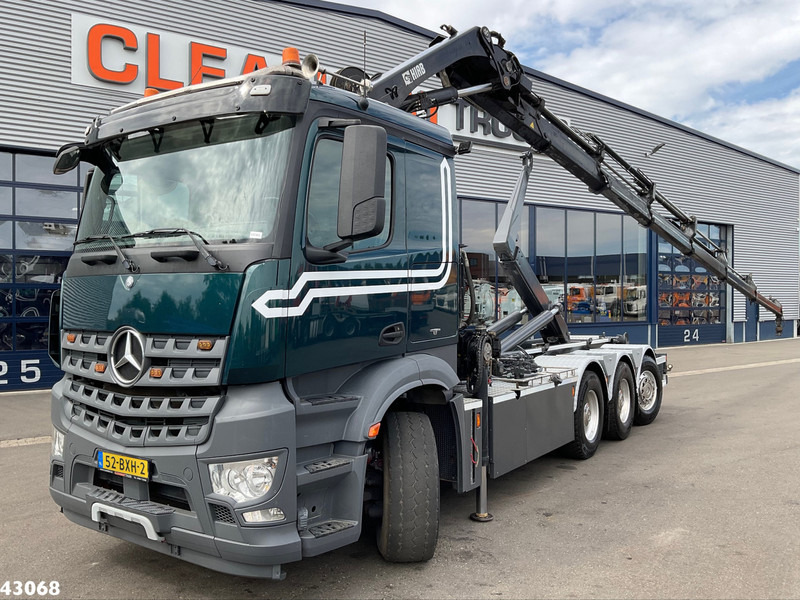 Mercedes-Benz Arocs 3251 8x4 Euro 6 Hiab 28 Tonmeter laadkraan - Φορτηγό φόρτωσης γάντζου, Φορτηγό με γερανό: φωτογραφία 1 Mercedes-Benz Arocs 3251 8x4 Euro 6 Hiab 28 Tonmeter laadkraan - Φορτηγό φόρτωσης γάντζου, Φορτηγό με γερανό: φωτογραφία 1