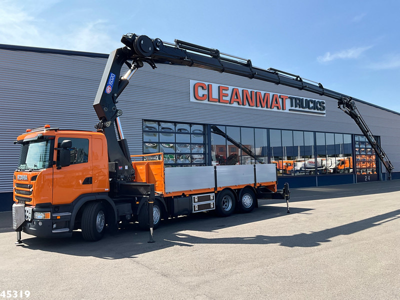Scania G 450 Euro 6 HMF 60 Tonmeter laadkraan + Fly-Jib - Φορτηγό με γερανό: φωτογραφία 1 Scania G 450 Euro 6 HMF 60 Tonmeter laadkraan + Fly-Jib - Φορτηγό με γερανό: φωτογραφία 1