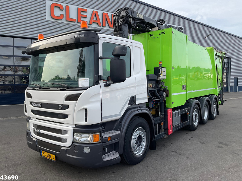 Scania P 360 Faun 18m³ + Hiab crane + Underground Container Washing Installation - Απορριμματοφόρο: φωτογραφία 2 Scania P 360 Faun 18m³ + Hiab crane + Underground Container Washing Installation - Απορριμματοφόρο: φωτογραφία 2