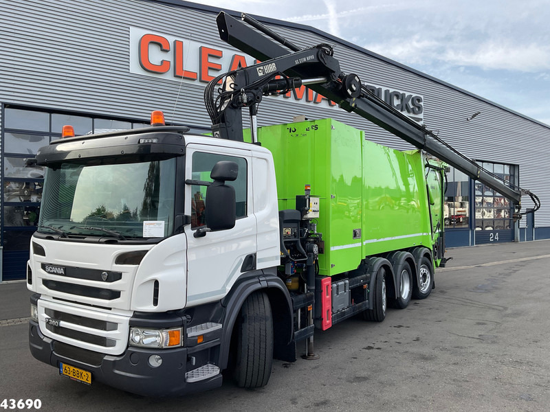 Scania P 360 Faun 18m³ + Hiab crane + Underground Container Washing Installation - Απορριμματοφόρο: φωτογραφία 1 Scania P 360 Faun 18m³ + Hiab crane + Underground Container Washing Installation - Απορριμματοφόρο: φωτογραφία 1