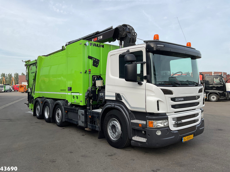 Scania P 360 Faun 18m³ + Hiab crane + Underground Container Washing Installation - Απορριμματοφόρο: φωτογραφία 3 Scania P 360 Faun 18m³ + Hiab crane + Underground Container Washing Installation - Απορριμματοφόρο: φωτογραφία 3