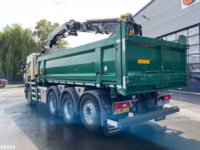 Scania P 410 8x4 Euro 6 HMF 18 Tonmeter laadkraan - Φορτηγό ανατρεπόμενο, Φορτηγό με γερανό: φωτογραφία 2 Scania P 410 8x4 Euro 6 HMF 18 Tonmeter laadkraan - Φορτηγό ανατρεπόμενο, Φορτηγό με γερανό: φωτογραφία 2
