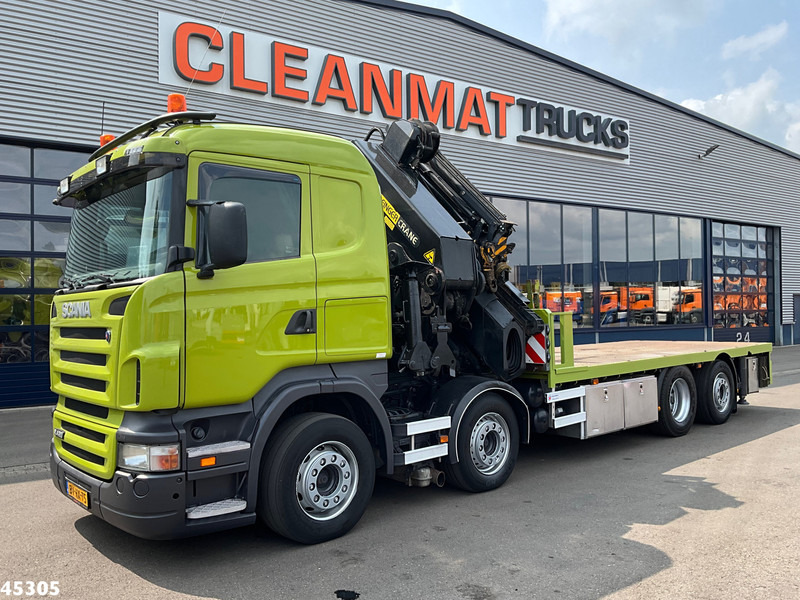 Scania R 420 8x2 manual Palfinger 85 Tonmeter laadkraan + Fly-Jib - Φορτηγό με γερανό: φωτογραφία 2 Scania R 420 8x2 manual Palfinger 85 Tonmeter laadkraan + Fly-Jib - Φορτηγό με γερανό: φωτογραφία 2