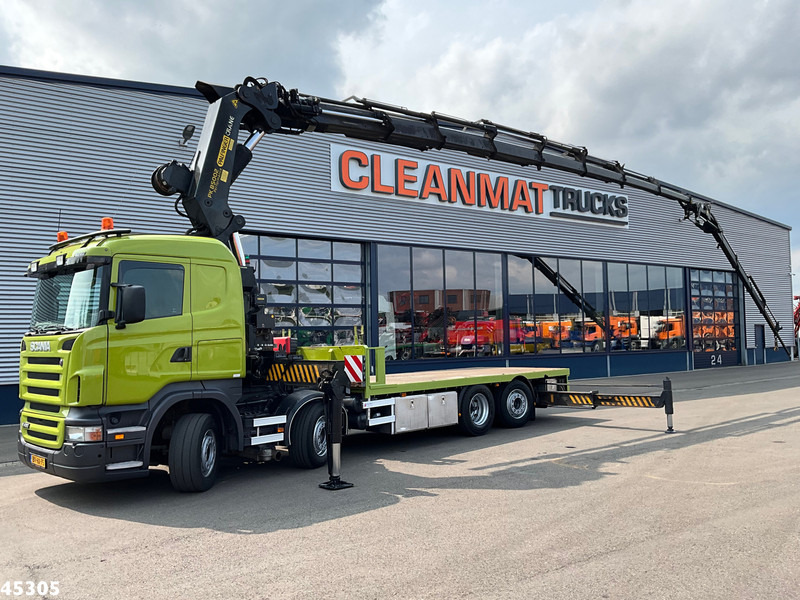 Scania R 420 8x2 manual Palfinger 85 Tonmeter laadkraan + Fly-Jib - Φορτηγό με γερανό: φωτογραφία 1 Scania R 420 8x2 manual Palfinger 85 Tonmeter laadkraan + Fly-Jib - Φορτηγό με γερανό: φωτογραφία 1