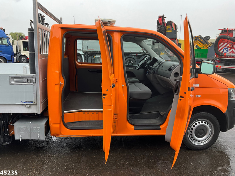 Φορτηγό με γερανό Volkswagen Transporter 2.0 TDI DC Hiab 1,3 Tonmeter laadkraan Just 194.250 km!: φωτογραφία 10