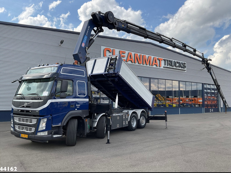 Volvo FM 500 Euro 6 HMF 50 Tonmeter laadkraan + Fly-Jib - Φορτηγό ανατρεπόμενο, Φορτηγό με γερανό: φωτογραφία 1 Volvo FM 500 Euro 6 HMF 50 Tonmeter laadkraan + Fly-Jib - Φορτηγό ανατρεπόμενο, Φορτηγό με γερανό: φωτογραφία 1