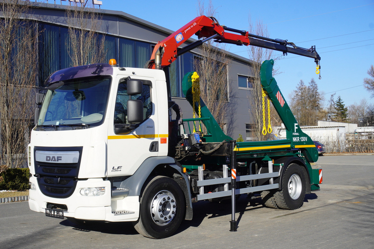 DAF LF 18.310 E6 / Skip loader Fornal NKR 130V / HDS HMF 735 K2 / Manual gearbox - Φορτηγό με γερανό: φωτογραφία 2 DAF LF 18.310 E6 / Skip loader Fornal NKR 130V / HDS HMF 735 K2 / Manual gearbox - Φορτηγό με γερανό: φωτογραφία 2