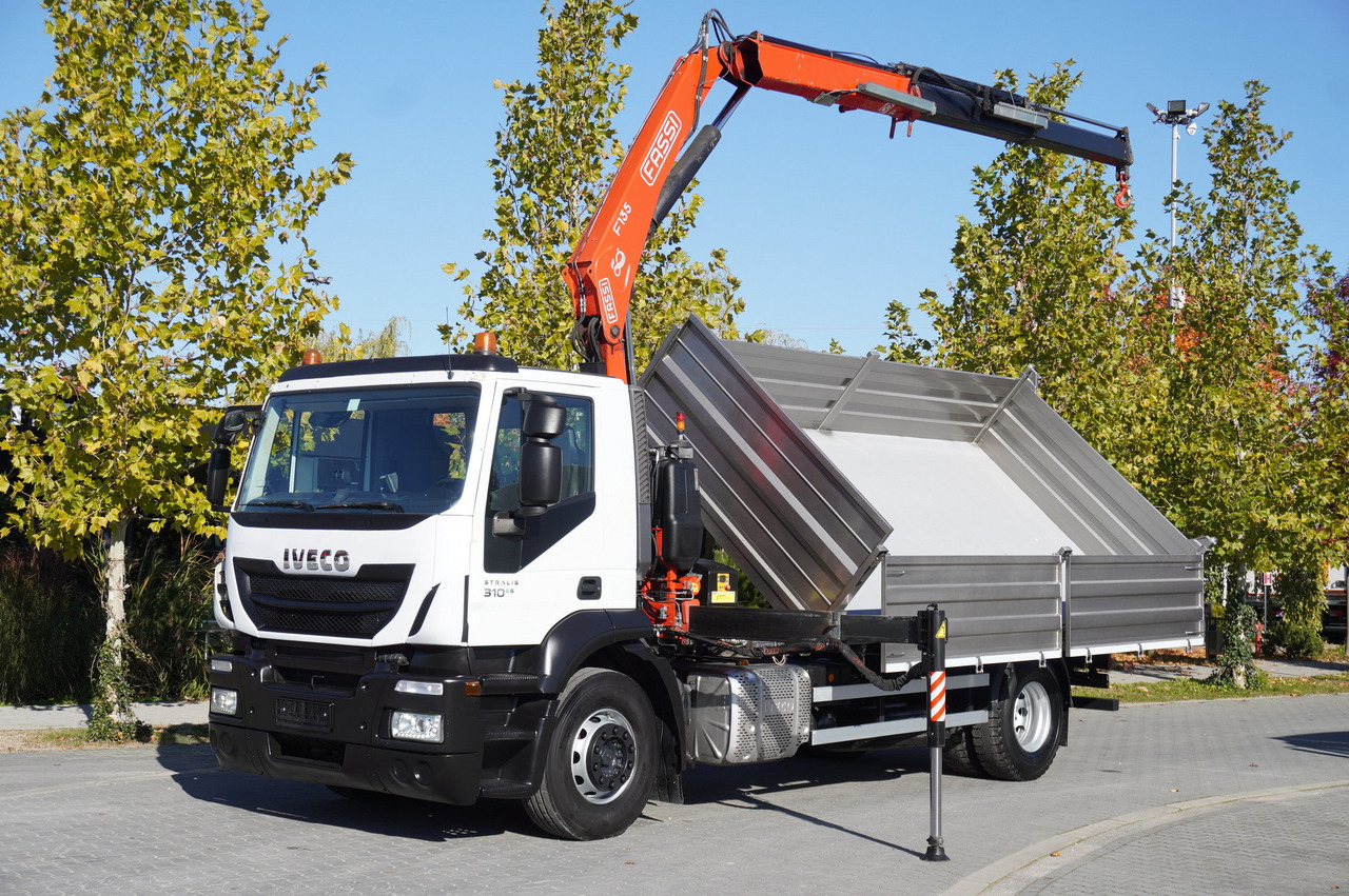 IVECO Stralis 310 E6 / NEW 3-sided tipper / Fassi F135 crane with remote control - Φορτηγό με ανοιχτή καρότσα, Φορτηγό με γερανό: φωτογραφία 2 IVECO Stralis 310 E6 / NEW 3-sided tipper / Fassi F135 crane with remote control - Φορτηγό με ανοιχτή καρότσα, Φορτηγό με γερανό: φωτογραφία 2
