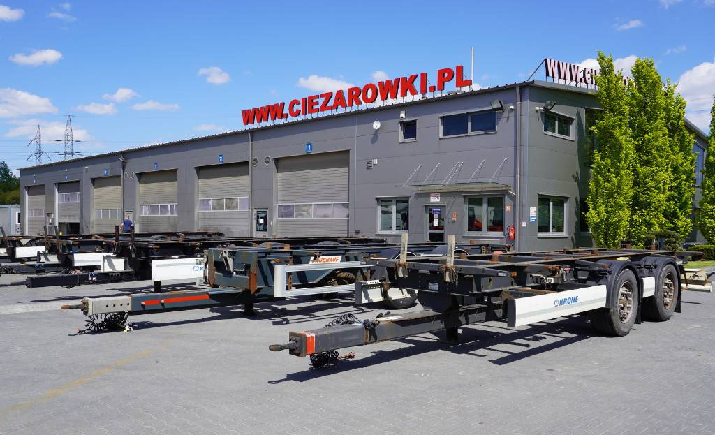 KRONE Trailer Krone BDF / 18 t - Ρυμούλκα μεταφοράς εμπορευματοκιβωτίων/ Κινητό αμάξωμα: φωτογραφία 1 KRONE Trailer Krone BDF / 18 t - Ρυμούλκα μεταφοράς εμπορευματοκιβωτίων/ Κινητό αμάξωμα: φωτογραφία 1