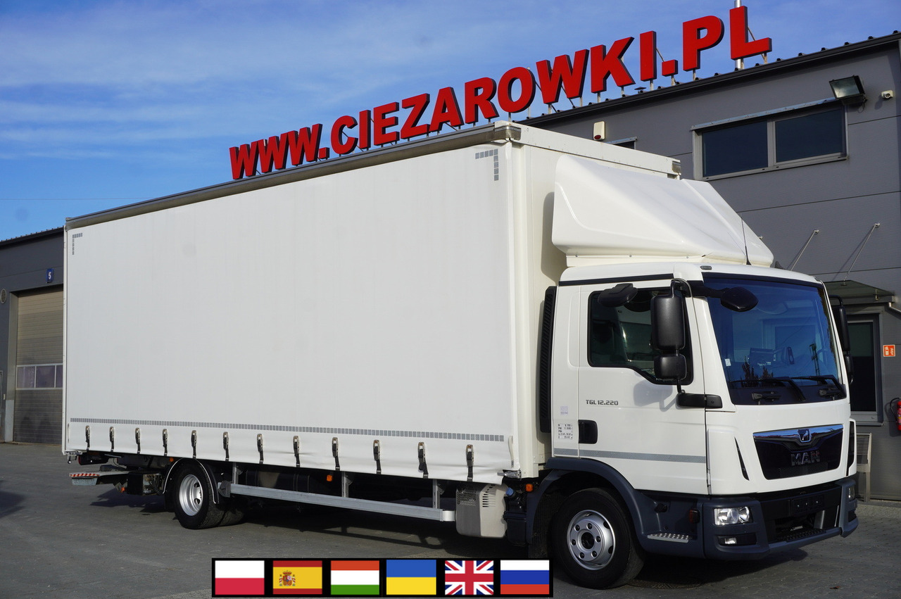 MAN TGL 12.220 / Curtainsider 19 EPAL / 140 tho. km - Φορτηγό μουσαμάς: φωτογραφία 1 MAN TGL 12.220 / Curtainsider 19 EPAL / 140 tho. km - Φορτηγό μουσαμάς: φωτογραφία 1