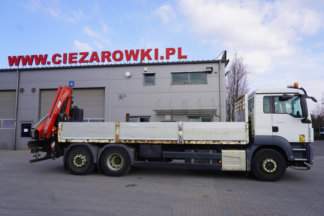 MAN TGS 26.360 Flatbed / Fassi F175 7.7 T / steered 3rd axle - Φορτηγό με γερανό: φωτογραφία 3 MAN TGS 26.360 Flatbed / Fassi F175 7.7 T / steered 3rd axle - Φορτηγό με γερανό: φωτογραφία 3