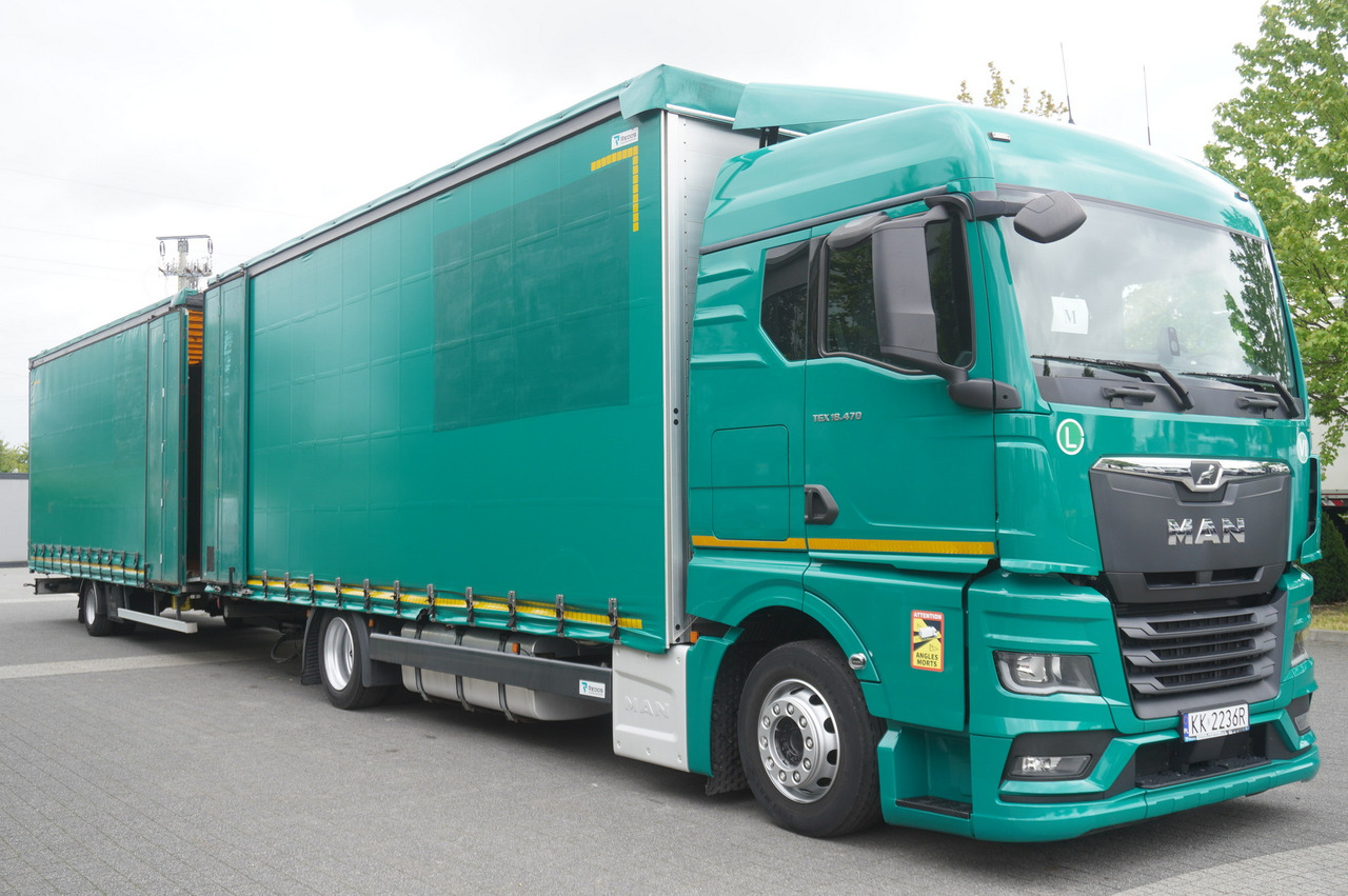 MAN TGX 18.470 / Trailer 19 EPAL / Curtainsider 19 EPAL / 2022 / Retarder / 15 units - Φορτηγό μουσαμάς: φωτογραφία 2 MAN TGX 18.470 / Trailer 19 EPAL / Curtainsider 19 EPAL / 2022 / Retarder / 15 units - Φορτηγό μουσαμάς: φωτογραφία 2
