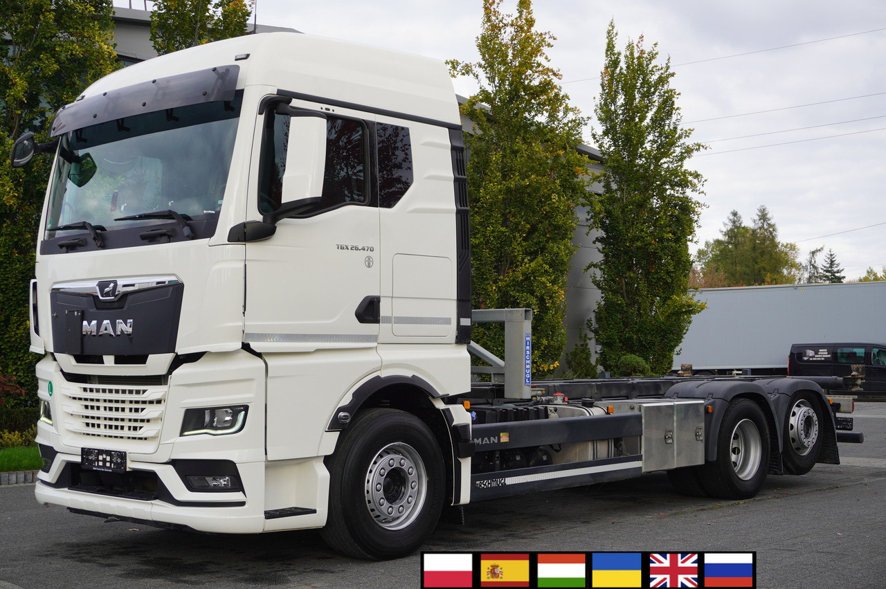 MAN TGX 26.470 6x2 COINTAINERKIPPER HYVA HIRMSCHLING / 200 tho. km! - Φορτηγό μεταφοράς εμπορευματοκιβωτίων/ Κινητό αμάξωμα: φωτογραφία 1 MAN TGX 26.470 6x2 COINTAINERKIPPER HYVA HIRMSCHLING / 200 tho. km! - Φορτηγό μεταφοράς εμπορευματοκιβωτίων/ Κινητό αμάξωμα: φωτογραφία 1