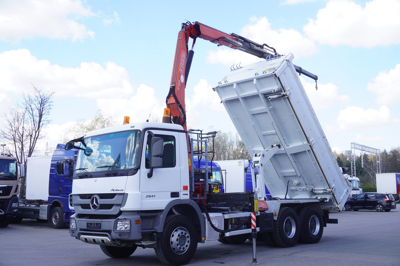 MERCEDES-BENZ Actros 2641 6×4 E5 / Crane / Dumper / 110000 km! - Φορτηγό με ανοιχτή καρότσα, Φορτηγό με γερανό: φωτογραφία 2 MERCEDES-BENZ Actros 2641 6×4 E5 / Crane / Dumper / 110000 km! - Φορτηγό με ανοιχτή καρότσα, Φορτηγό με γερανό: φωτογραφία 2