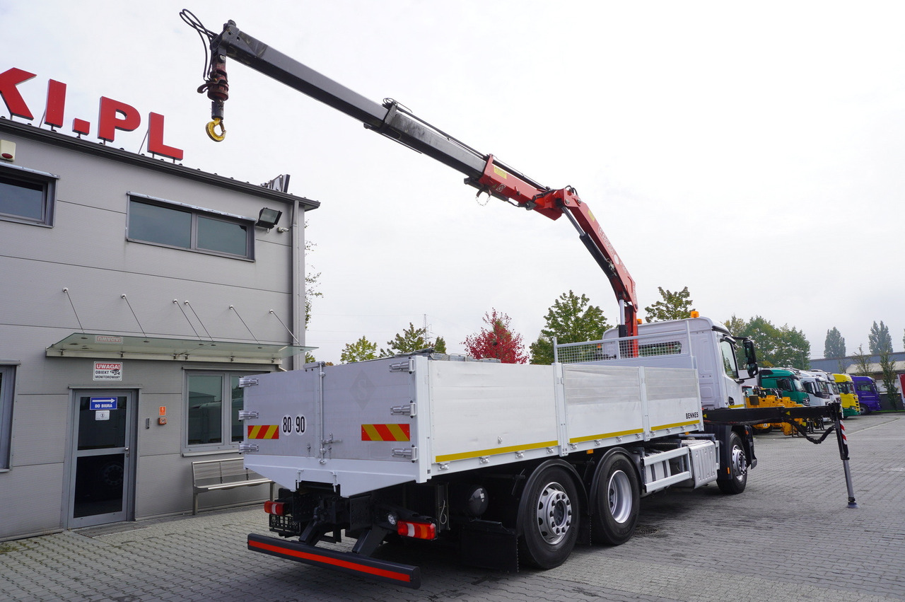 MERCEDES-BENZ Antos 2540 / Flatbed 15 EPAL / Fassi F165 / 6.1 t / 8 m reach / remote control / rotator / 1600 MTH / steered axle - Φορτηγό με γερανό: φωτογραφία 3 MERCEDES-BENZ Antos 2540 / Flatbed 15 EPAL / Fassi F165 / 6.1 t / 8 m reach / remote control / rotator / 1600 MTH / steered axle - Φορτηγό με γερανό: φωτογραφία 3