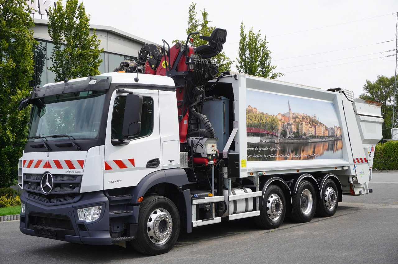 MERCEDES-BENZ Antos 3240 8x2 / Tajfun 5T crane / Farid Industries garbage truck/ 3 steered axles - Απορριμματοφόρο: φωτογραφία 3 MERCEDES-BENZ Antos 3240 8x2 / Tajfun 5T crane / Farid Industries garbage truck/ 3 steered axles - Απορριμματοφόρο: φωτογραφία 3