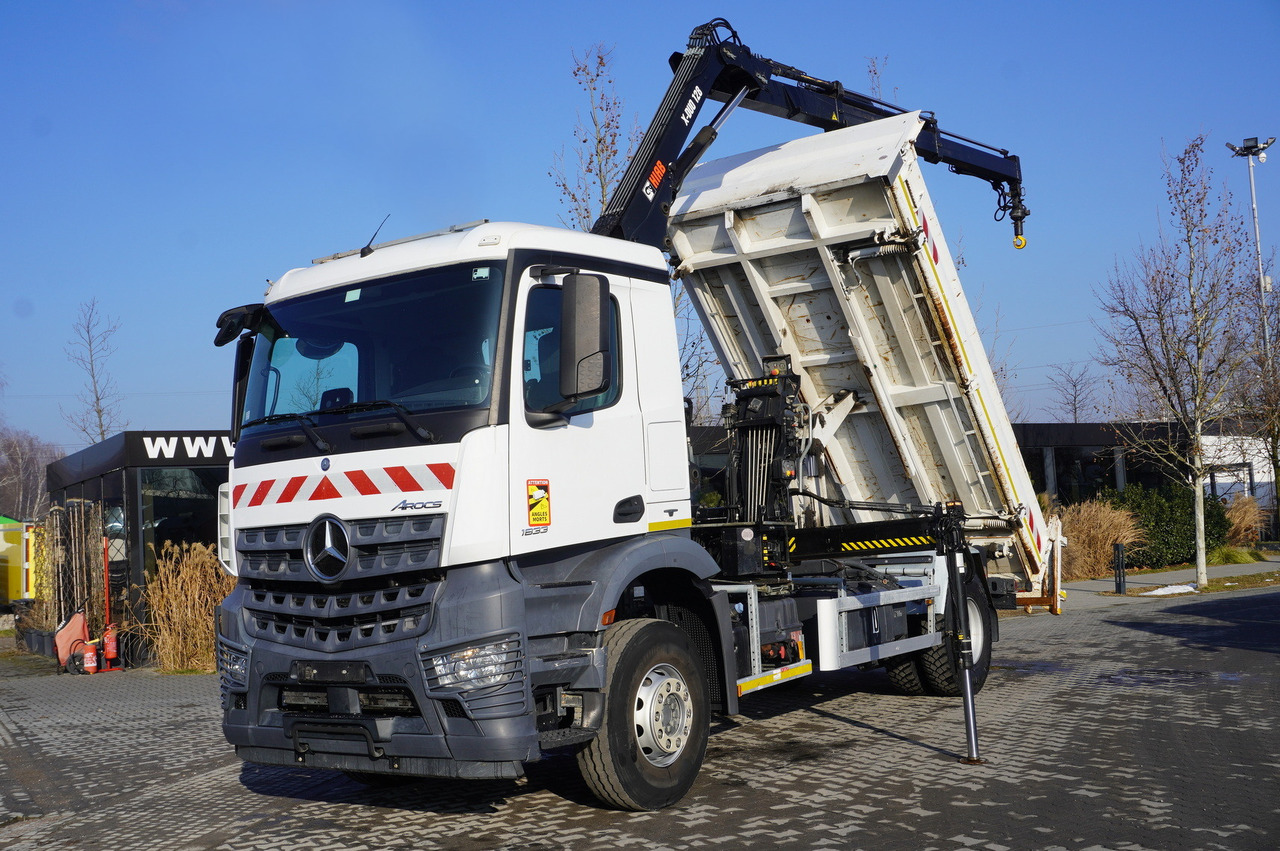 MERCEDES-BENZ Arocs 1833 / 87,000 km!!! / Hds HIAB X-DUO 128 B-2 / three-sided tipper - Φορτηγό με γερανό, Φορτηγό με γερανό: φωτογραφία 1 MERCEDES-BENZ Arocs 1833 / 87,000 km!!! / Hds HIAB X-DUO 128 B-2 / three-sided tipper - Φορτηγό με γερανό, Φορτηγό με γερανό: φωτογραφία 1
