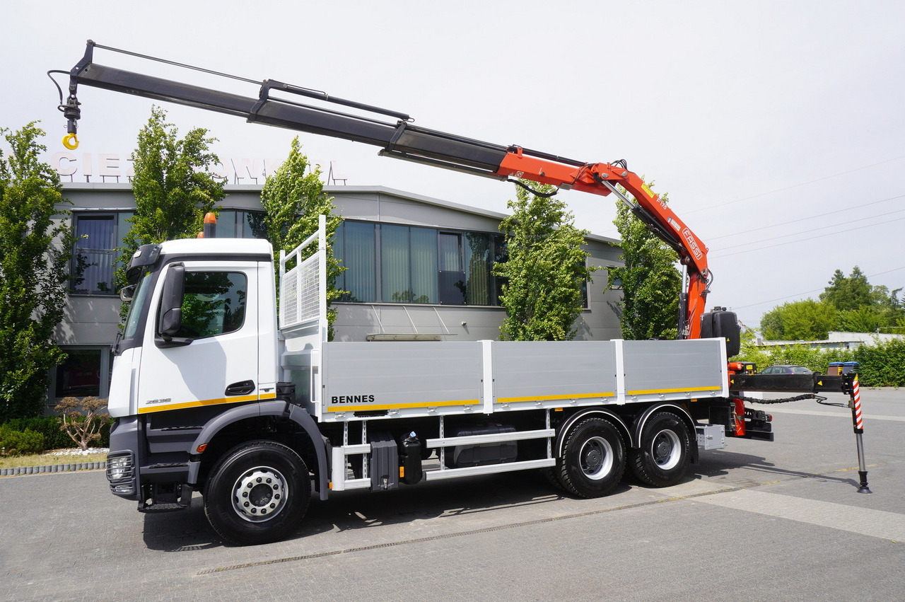 MERCEDES-BENZ Arocs 2633 flatbed truck / Crane FASSI F155A.0.23 / REMOTE CONTROL / 230,000 km - Φορτηγό με γερανό: φωτογραφία 3 MERCEDES-BENZ Arocs 2633 flatbed truck / Crane FASSI F155A.0.23 / REMOTE CONTROL / 230,000 km - Φορτηγό με γερανό: φωτογραφία 3
