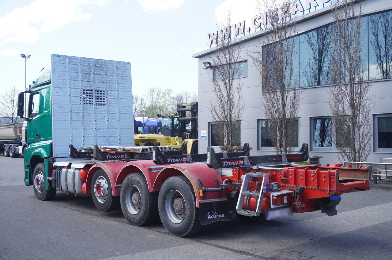 Mercedes-Benz Arocs 3563 8 × 4 / 630 HP / steered axle / Logging superstructure - Φορτηγό με γερανό: φωτογραφία 5 Mercedes-Benz Arocs 3563 8 × 4 / 630 HP / steered axle / Logging superstructure - Φορτηγό με γερανό: φωτογραφία 5