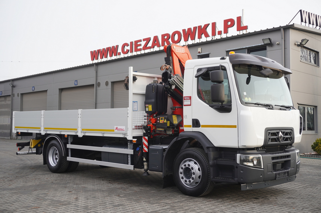RENAULT C280 DTI 8 / FASSI crane 5.6 T / range 8 m / Flatbed 15 EPAL - Φορτηγό με ανοιχτή καρότσα, Φορτηγό με γερανό: φωτογραφία 2 RENAULT C280 DTI 8 / FASSI crane 5.6 T / range 8 m / Flatbed 15 EPAL - Φορτηγό με ανοιχτή καρότσα, Φορτηγό με γερανό: φωτογραφία 2