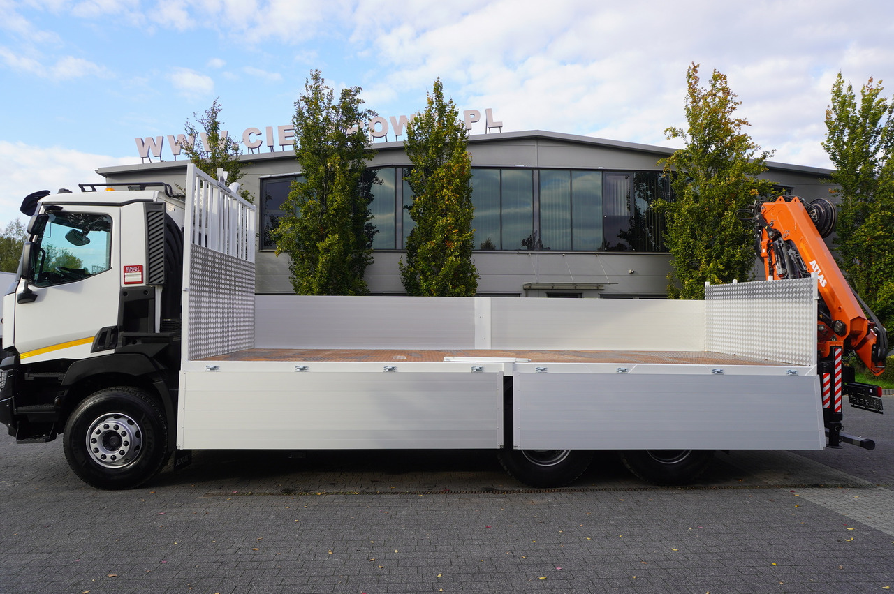 RENAULT C380 Comfort 6x4 / Atlas 172.3E crane / Range 12.3 m / capacity 6.1 t / Flatbed 17 EPAL - Φορτηγό με γερανό: φωτογραφία 3 RENAULT C380 Comfort 6x4 / Atlas 172.3E crane / Range 12.3 m / capacity 6.1 t / Flatbed 17 EPAL - Φορτηγό με γερανό: φωτογραφία 3