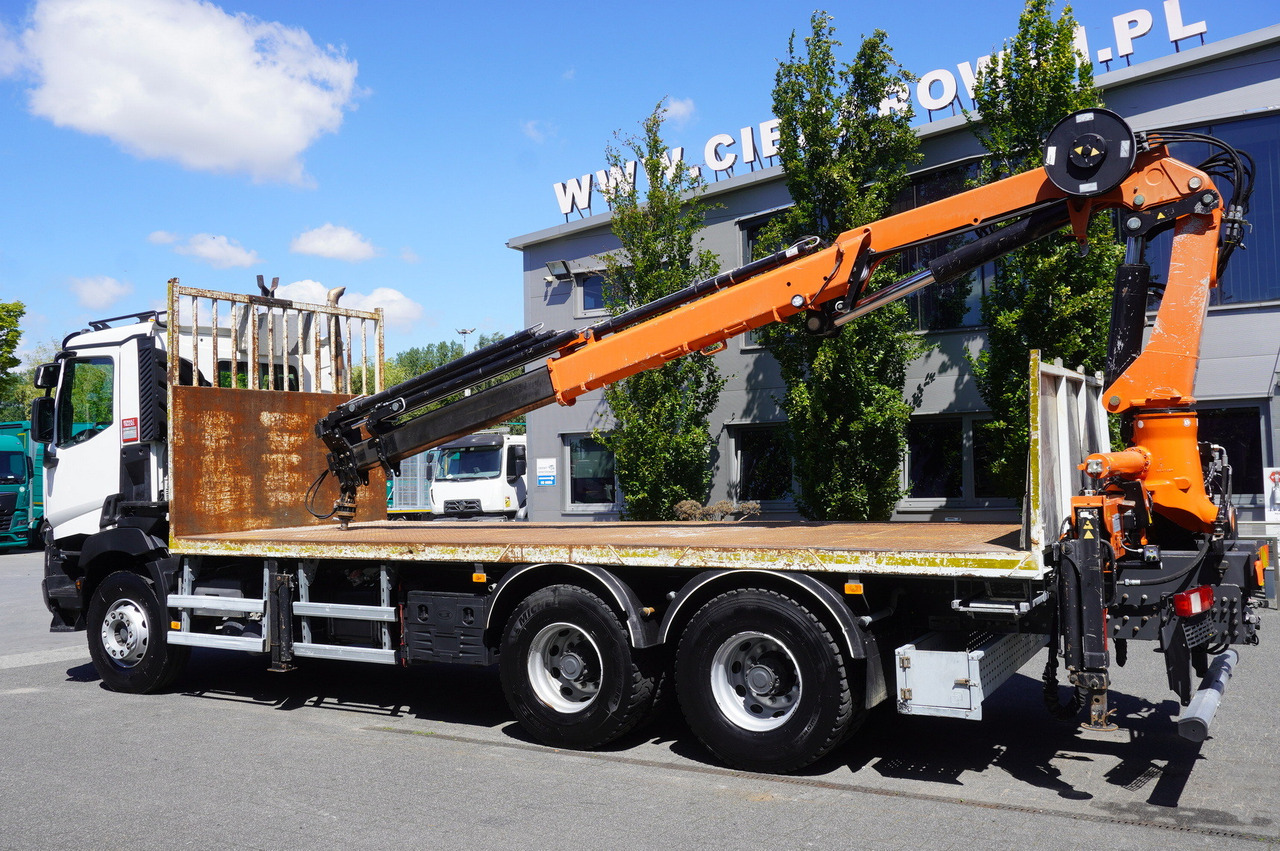 RENAULT C380 Comfort 6x4 / Atlas 6.1 T crane / range 12.3 m - Φορτηγό με ανοιχτή καρότσα, Φορτηγό με γερανό: φωτογραφία 2 RENAULT C380 Comfort 6x4 / Atlas 6.1 T crane / range 12.3 m - Φορτηγό με ανοιχτή καρότσα, Φορτηγό με γερανό: φωτογραφία 2