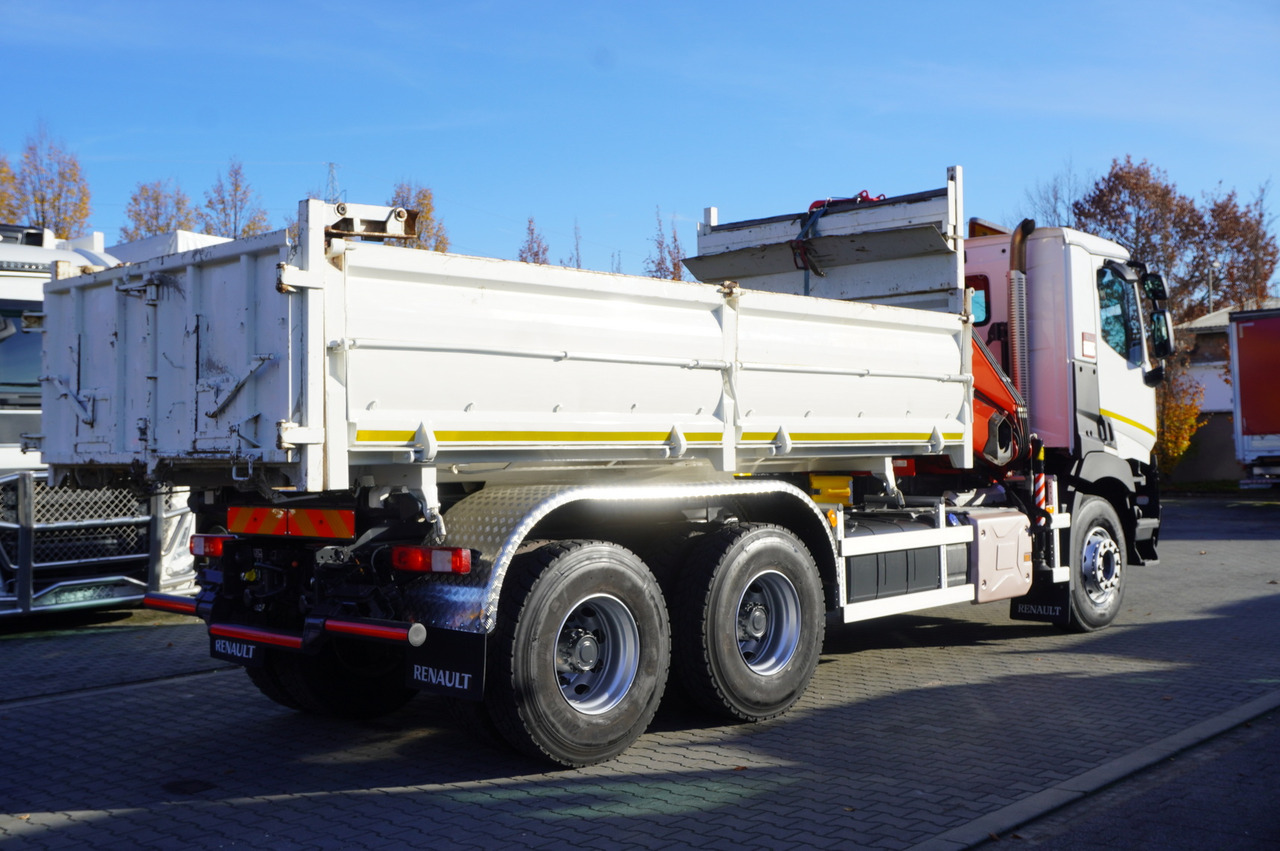 RENAULT C380 E6 6×4 / HDS Fassi F135 2700 MTH / Range 8 m / 5.6 t lifting capacity / 3-side tipper / Bortmatic - Φορτηγό ανατρεπόμενο, Φορτηγό με γερανό: φωτογραφία 4 RENAULT C380 E6 6×4 / HDS Fassi F135 2700 MTH / Range 8 m / 5.6 t lifting capacity / 3-side tipper / Bortmatic - Φορτηγό ανατρεπόμενο, Φορτηγό με γερανό: φωτογραφία 4