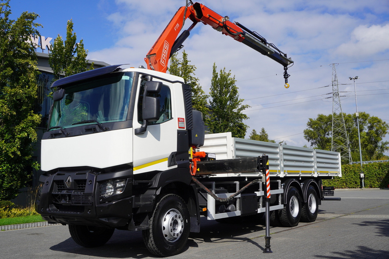 RENAULT K380 6×4 / FASSI F175 crane 7.85 t / 120 thousand km! / 2-sided tipper - Φορτηγό ανατρεπόμενο, Φορτηγό με γερανό: φωτογραφία 4 RENAULT K380 6×4 / FASSI F175 crane 7.85 t / 120 thousand km! / 2-sided tipper - Φορτηγό ανατρεπόμενο, Φορτηγό με γερανό: φωτογραφία 4