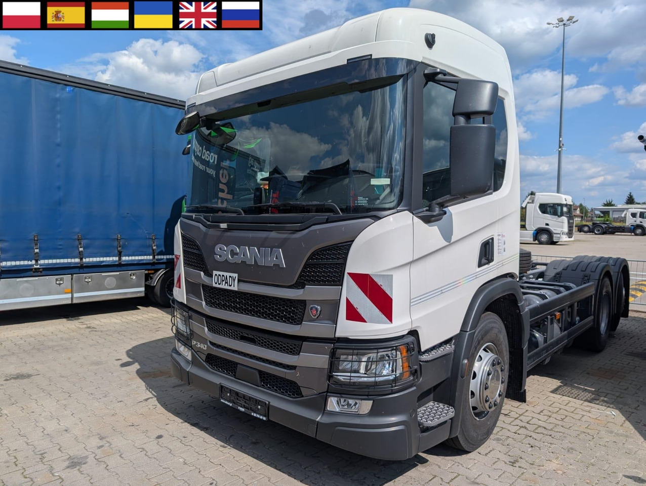 SCANIA P 340 B6x2*4NA / chassis frame / steering axle / CNG / large cab / 8 units - Απορριμματοφόρο: φωτογραφία 1 SCANIA P 340 B6x2*4NA / chassis frame / steering axle / CNG / large cab / 8 units - Απορριμματοφόρο: φωτογραφία 1