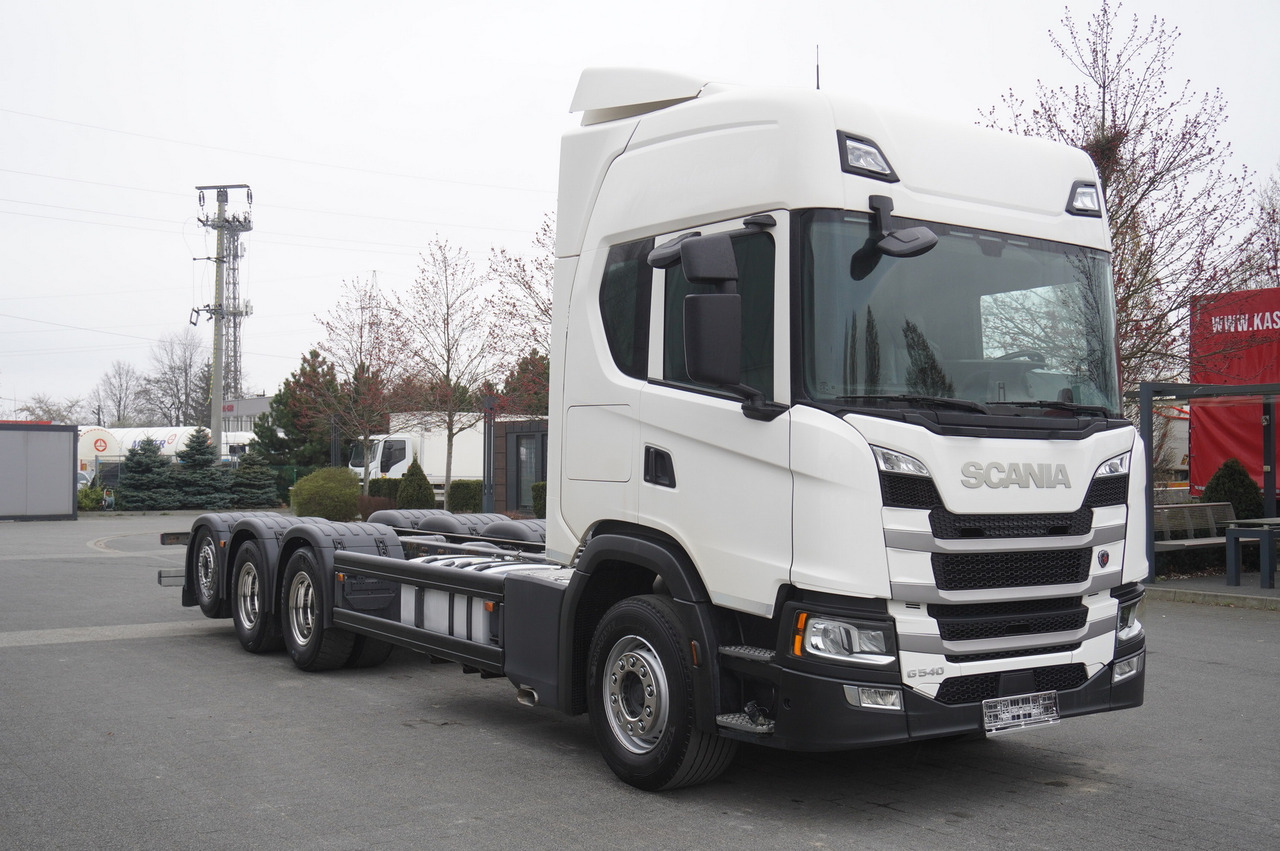 Scania G540 8x4 / Chassis 8.7 m / Steered axle / 2021 - Φορτηγό με γερανό: φωτογραφία 1 Scania G540 8x4 / Chassis 8.7 m / Steered axle / 2021 - Φορτηγό με γερανό: φωτογραφία 1