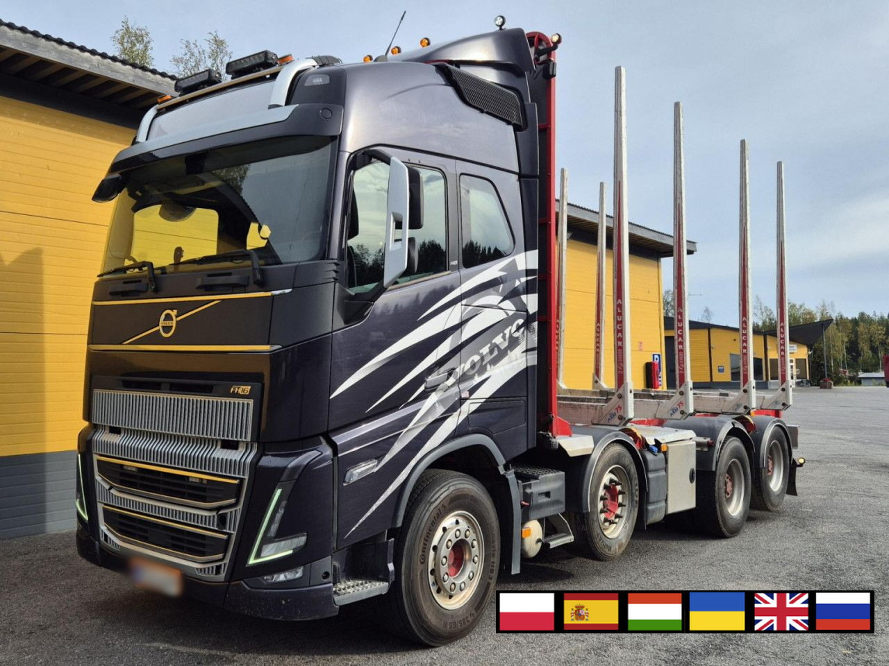 VOLVO FH 750 8x4 / 2 lifted axles / timber truck - Φορτηγό ξυλείας: φωτογραφία 1 VOLVO FH 750 8x4 / 2 lifted axles / timber truck - Φορτηγό ξυλείας: φωτογραφία 1