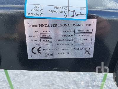 PINZA PER LEGNA CG800 (Unused) - Αρπάγη: φωτογραφία 3 PINZA PER LEGNA CG800 (Unused) - Αρπάγη: φωτογραφία 3