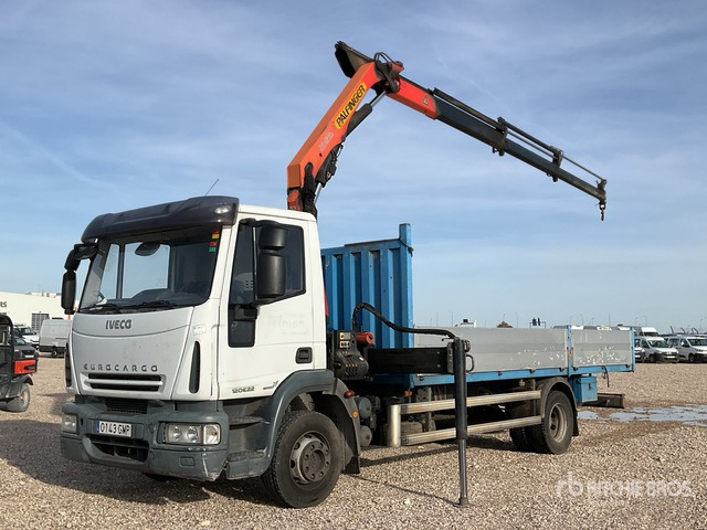 2008 Iveco Eurocargo 120E22 2005 Palfinger PK7501 Articulat ... Flatbed Truck with Crane - Φορτηγό με ανοιχτή καρότσα, Φορτηγό με γερανό: φωτογραφία 1 2008 Iveco Eurocargo 120E22 2005 Palfinger PK7501 Articulat ... Flatbed Truck with Crane - Φορτηγό με ανοιχτή καρότσα, Φορτηγό με γερανό: φωτογραφία 1