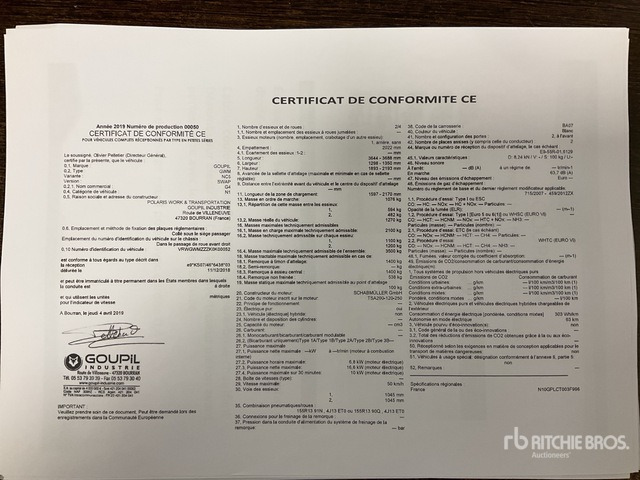 2019 Goupil G4M 4x2 Electric Utility Vehicle - Κοινοτικο όχημα/ Ειδικό όχημα: φωτογραφία 3 2019 Goupil G4M 4x2 Electric Utility Vehicle - Κοινοτικο όχημα/ Ειδικό όχημα: φωτογραφία 3