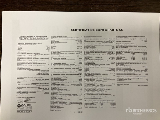 2019 Goupil G4M Electric Utility Vehicle - Κοινοτικο όχημα/ Ειδικό όχημα: φωτογραφία 2 2019 Goupil G4M Electric Utility Vehicle - Κοινοτικο όχημα/ Ειδικό όχημα: φωτογραφία 2