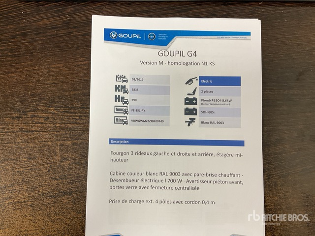 2019 Goupil G4M Electric Utility Vehicle - Κοινοτικο όχημα/ Ειδικό όχημα: φωτογραφία 3 2019 Goupil G4M Electric Utility Vehicle - Κοινοτικο όχημα/ Ειδικό όχημα: φωτογραφία 3