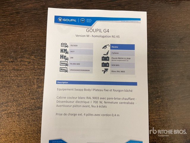 2020 Goupil G4M Electric Utility Vehicle - Κοινοτικο όχημα/ Ειδικό όχημα: φωτογραφία 3 2020 Goupil G4M Electric Utility Vehicle - Κοινοτικο όχημα/ Ειδικό όχημα: φωτογραφία 3