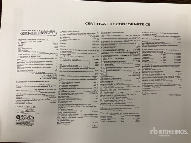 2020 Goupil G4M Electric Utility Vehicle - Κοινοτικο όχημα/ Ειδικό όχημα: φωτογραφία 2 2020 Goupil G4M Electric Utility Vehicle - Κοινοτικο όχημα/ Ειδικό όχημα: φωτογραφία 2