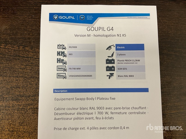 2020 Goupil G4M Electric Utility Vehicle - Κοινοτικο όχημα/ Ειδικό όχημα: φωτογραφία 3 2020 Goupil G4M Electric Utility Vehicle - Κοινοτικο όχημα/ Ειδικό όχημα: φωτογραφία 3