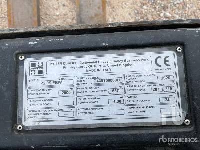 HYSTER P2.0S FBW - Παλετοφόρο: φωτογραφία 5 HYSTER P2.0S FBW - Παλετοφόρο: φωτογραφία 5