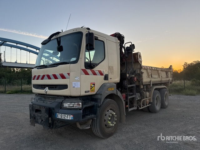 2006 Renault Kerax 2006 HMF on 6x4 Camion Bi-Benne ... Dump Truck with Crane - Φορτηγό ανατρεπόμενο, Φορτηγό με γερανό: φωτογραφία 1 2006 Renault Kerax 2006 HMF on 6x4 Camion Bi-Benne ... Dump Truck with Crane - Φορτηγό ανατρεπόμενο, Φορτηγό με γερανό: φωτογραφία 1