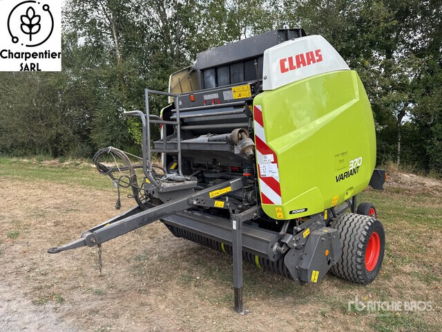 2014 Claas Variant 370 Presse A Balles Rondes 1 Essieu S/A Round Baler - Χορτοδετική μηχανή στρόγγυλης μπάλας: φωτογραφία 2 2014 Claas Variant 370 Presse A Balles Rondes 1 Essieu S/A Round Baler - Χορτοδετική μηχανή στρόγγυλης μπάλας: φωτογραφία 2