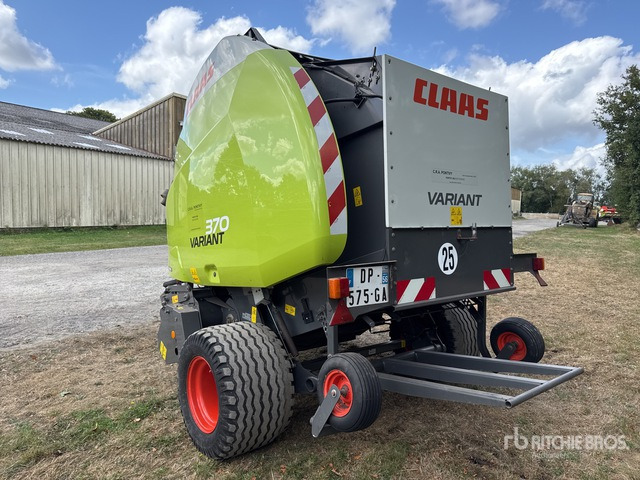 2014 Claas Variant 370 Presse A Balles Rondes 1 Essieu S/A Round Baler - Χορτοδετική μηχανή στρόγγυλης μπάλας: φωτογραφία 3 2014 Claas Variant 370 Presse A Balles Rondes 1 Essieu S/A Round Baler - Χορτοδετική μηχανή στρόγγυλης μπάλας: φωτογραφία 3