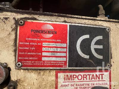 POWERSCREEN CHIEFTAIN 2100 Tracked - Κρουστικός θραυστήρας: φωτογραφία 5 POWERSCREEN CHIEFTAIN 2100 Tracked - Κρουστικός θραυστήρας: φωτογραφία 5