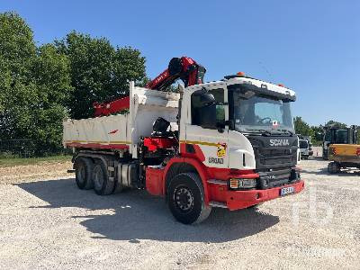 SCANIA P410 2016 Hiab X-Hiduo 188E-3 5200 k ... - Φορτηγό ανατρεπόμενο, Φορτηγό με γερανό: φωτογραφία 4 SCANIA P410 2016 Hiab X-Hiduo 188E-3 5200 k ... - Φορτηγό ανατρεπόμενο, Φορτηγό με γερανό: φωτογραφία 4