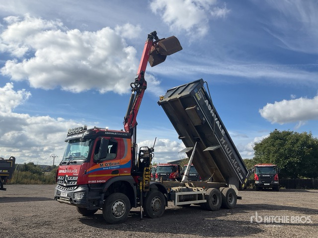 2018 Mercedes-Benz Arocs 8x4 Dump Truck with Crane - Φορτηγό ανατρεπόμενο: φωτογραφία 1 2018 Mercedes-Benz Arocs 8x4 Dump Truck with Crane - Φορτηγό ανατρεπόμενο: φωτογραφία 1