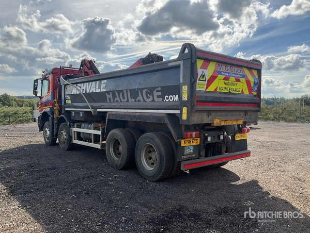 2018 Mercedes-Benz Arocs 8x4 Dump Truck with Crane - Φορτηγό ανατρεπόμενο: φωτογραφία 4 2018 Mercedes-Benz Arocs 8x4 Dump Truck with Crane - Φορτηγό ανατρεπόμενο: φωτογραφία 4
